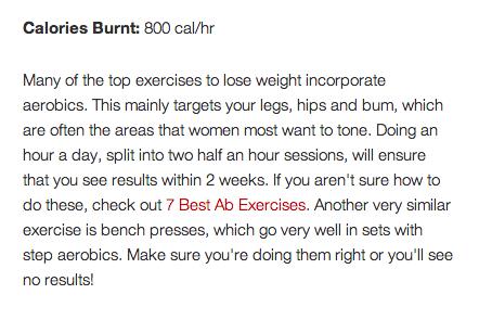 21 Top Exercises To Lose Weight!