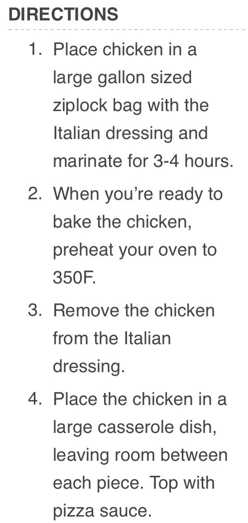Cheesy pizza chicken 