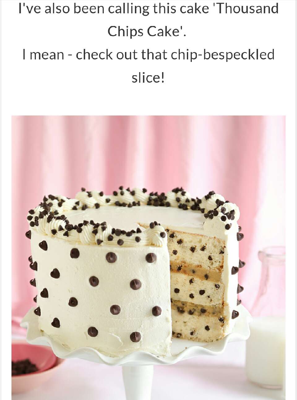 Chocolate Chip Cookie Dough Cake!