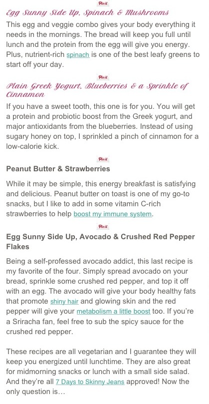 4 Easy Energy Breakfasts To Fuel Your Mornings! 
