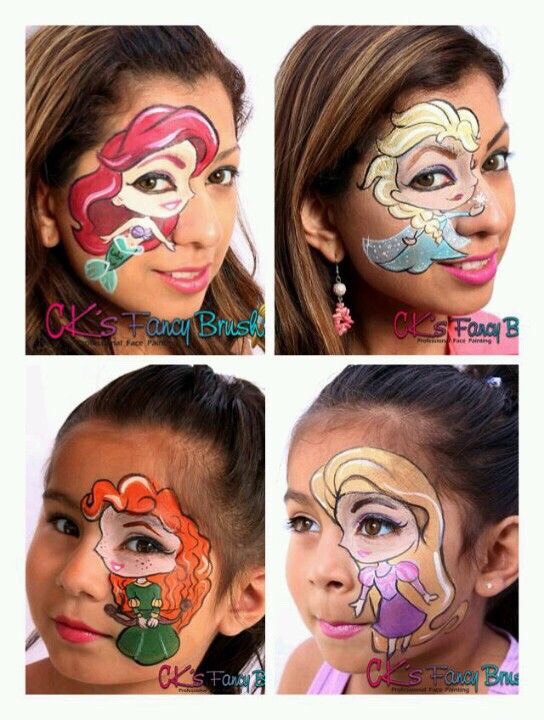 Face And Body Paint: Forehead And Sides. 