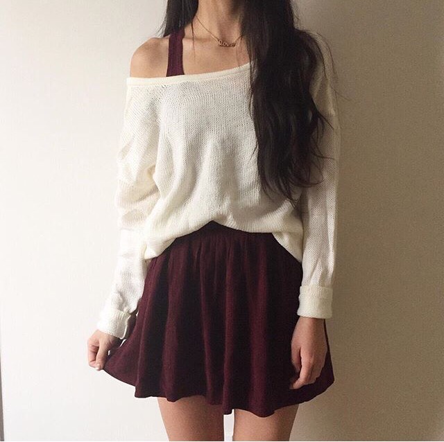 Burgundy Outfits 