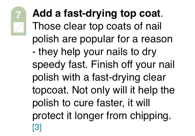 Dry Your Nails Fast!! 7 Ways :)