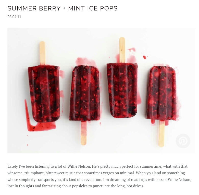 Berry Mint Ice Pops!!!