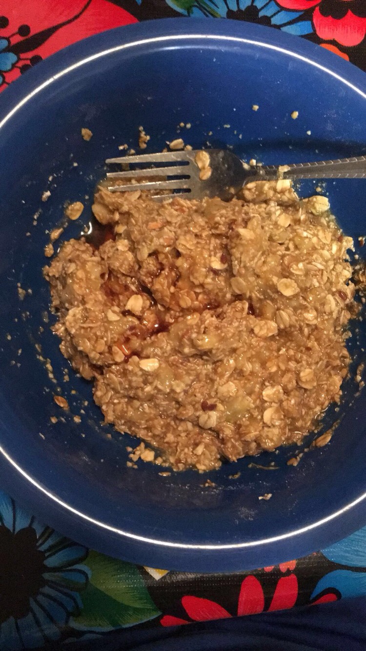 After that you will add 1 Tspn of Vanilla. Mix well. This is also where you can add your cinnamon and raisins if you wish too. If you add cinnamon it is 1 tablespoon. And the raisins is how much you would like.