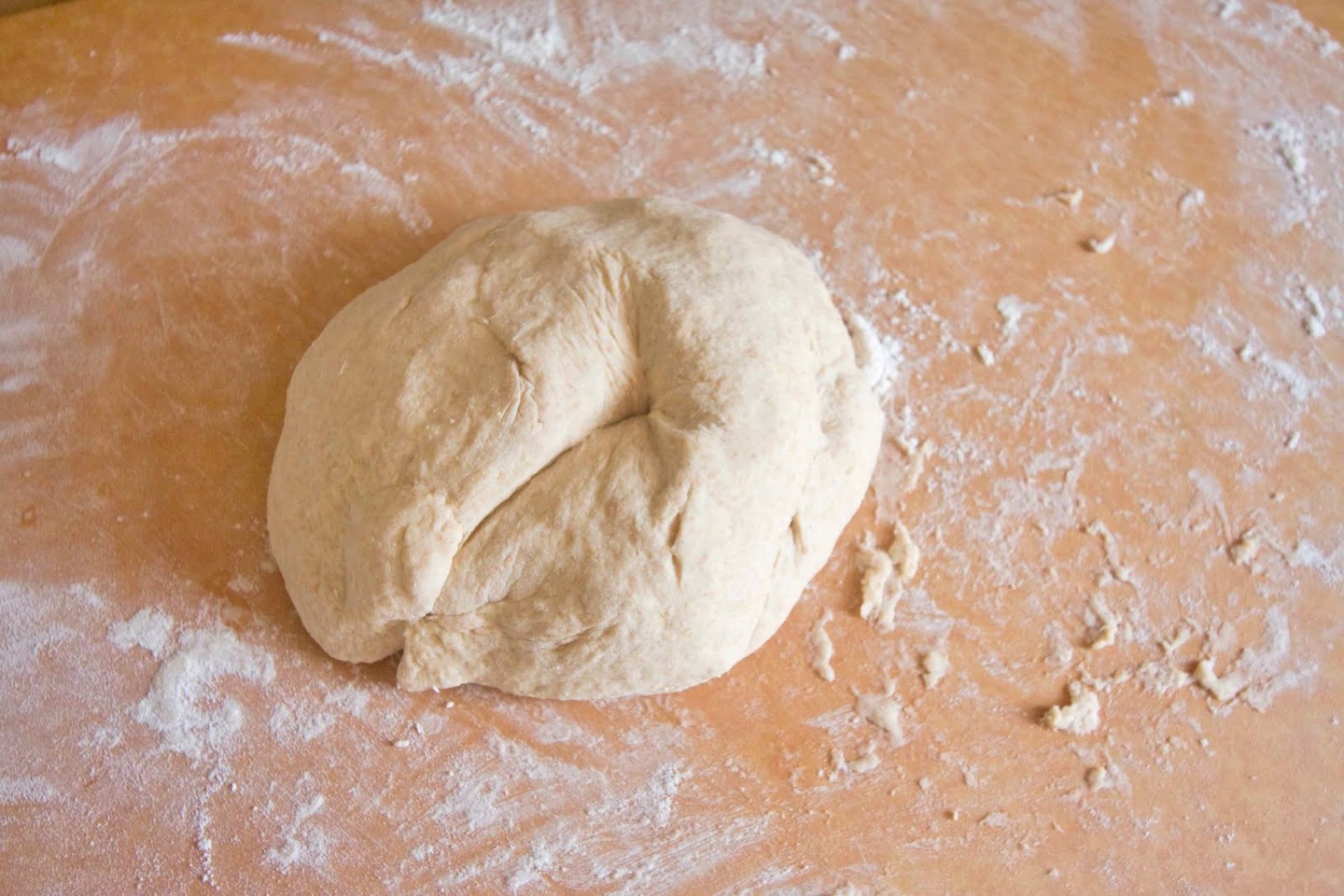 If the dough is still clumpy, pat and fold a third time. Pat dough into a 1 ⁄ 2-inch-thick round for normal biscuits, a 3 ⁄ 4-inch-thick round for tall biscuits, or a 1-inch-thick round for giant biscuits. 