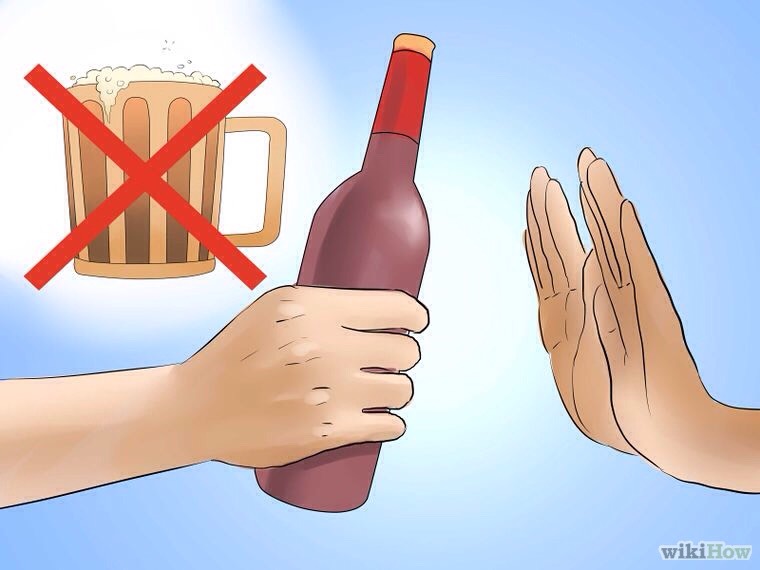 Cut down on alcohol. 