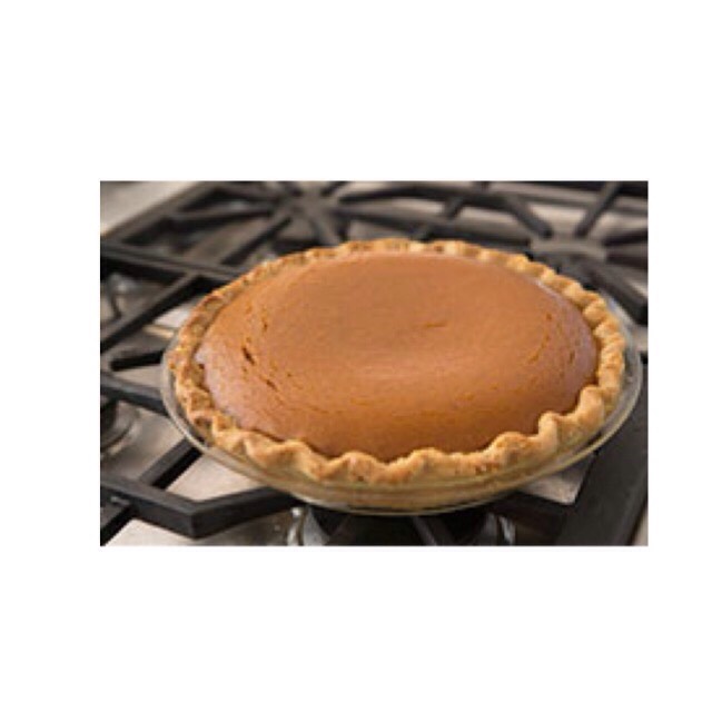 4 Cool the pumpkin pie on a wire rack for 2 hours. Note that the pumpkin pie will come out of the oven all puffed up (from the leavening of the eggs), and will deflate as it cools.
Serve with whipped cream.