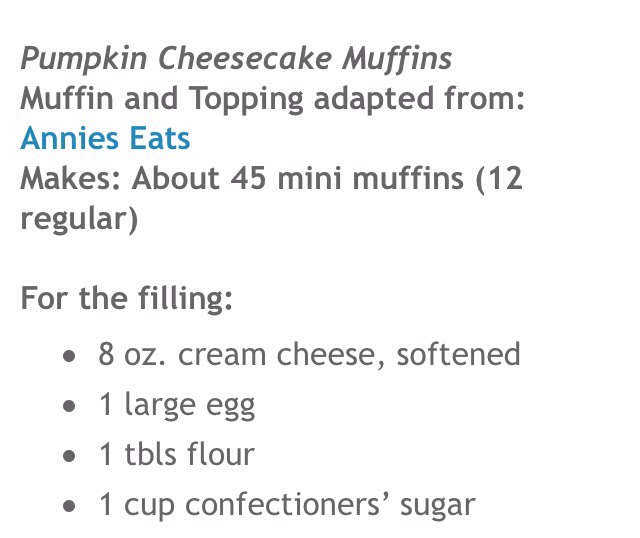 ✨ Pumpkin Cheesecake Muffins✨ Yummy😋