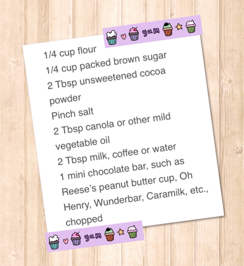 1minute Microwave Cup Brownie🍪🍪🍪