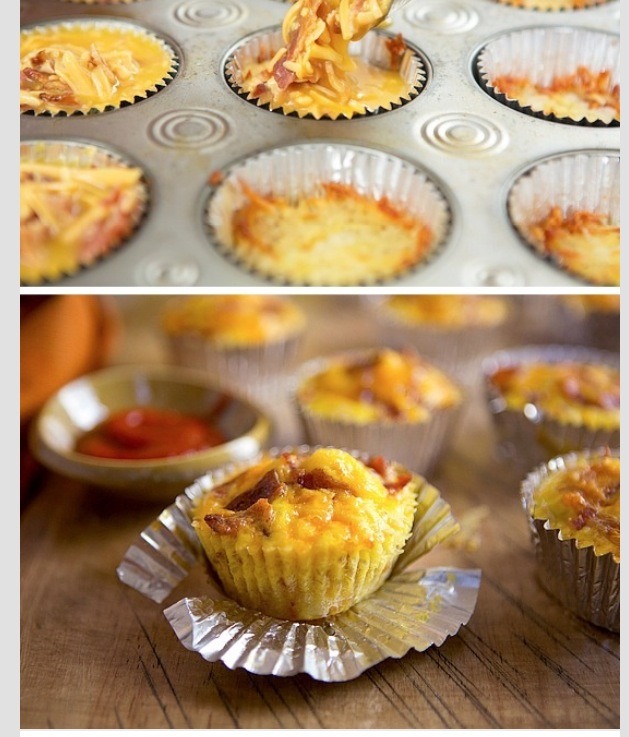 👍💜Bacon Breakfast Cupcakes💜👍