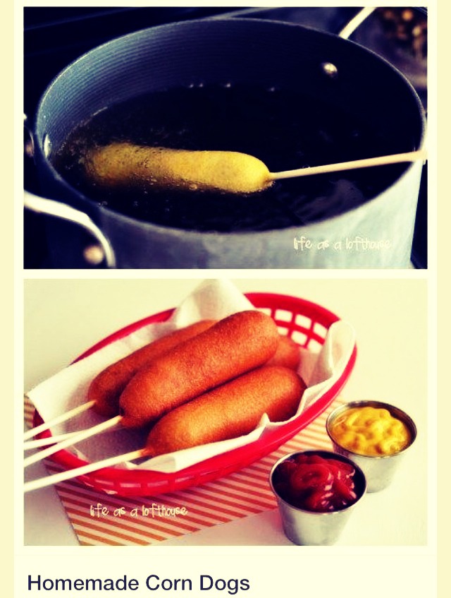 Homemade Corn dogs 