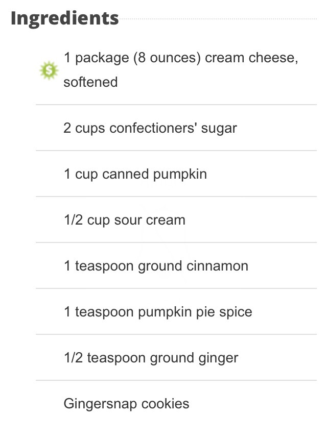Pumpkin Pie Dip 