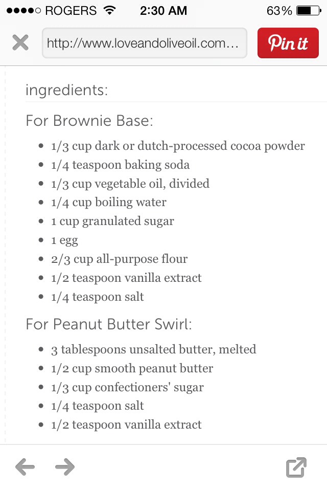 Peanut Butter Swirl Brownies