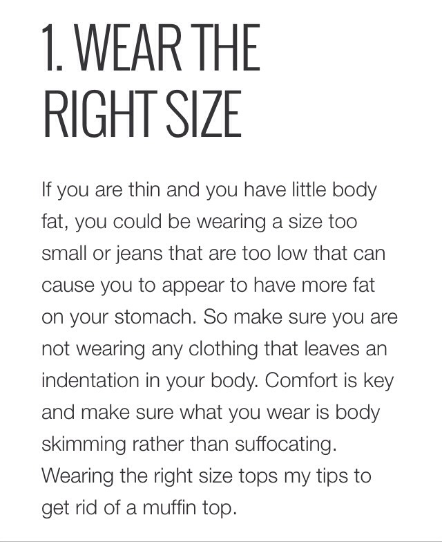 💥✨ Awesome Tips To Get Rid Of Your Muffin Top!! ✨💥