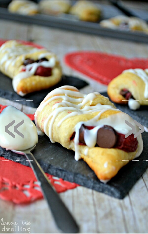 Red Velvet Chocolate Cheesecake Crescent Rolls!