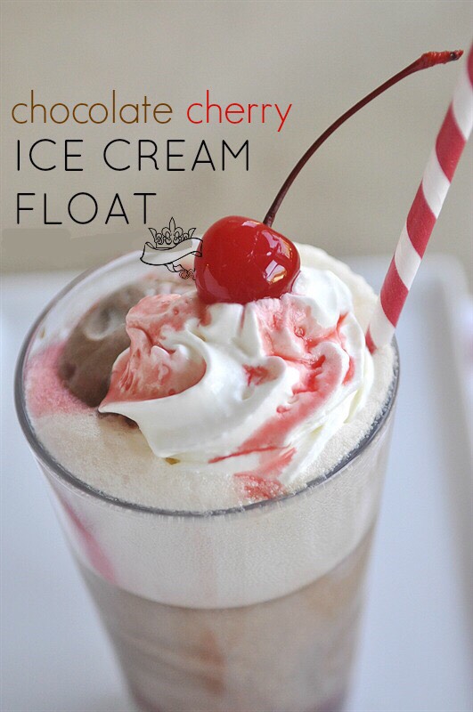🍒Vanilla Cherry & Chocolate Cherry Ice Cream Float🍒