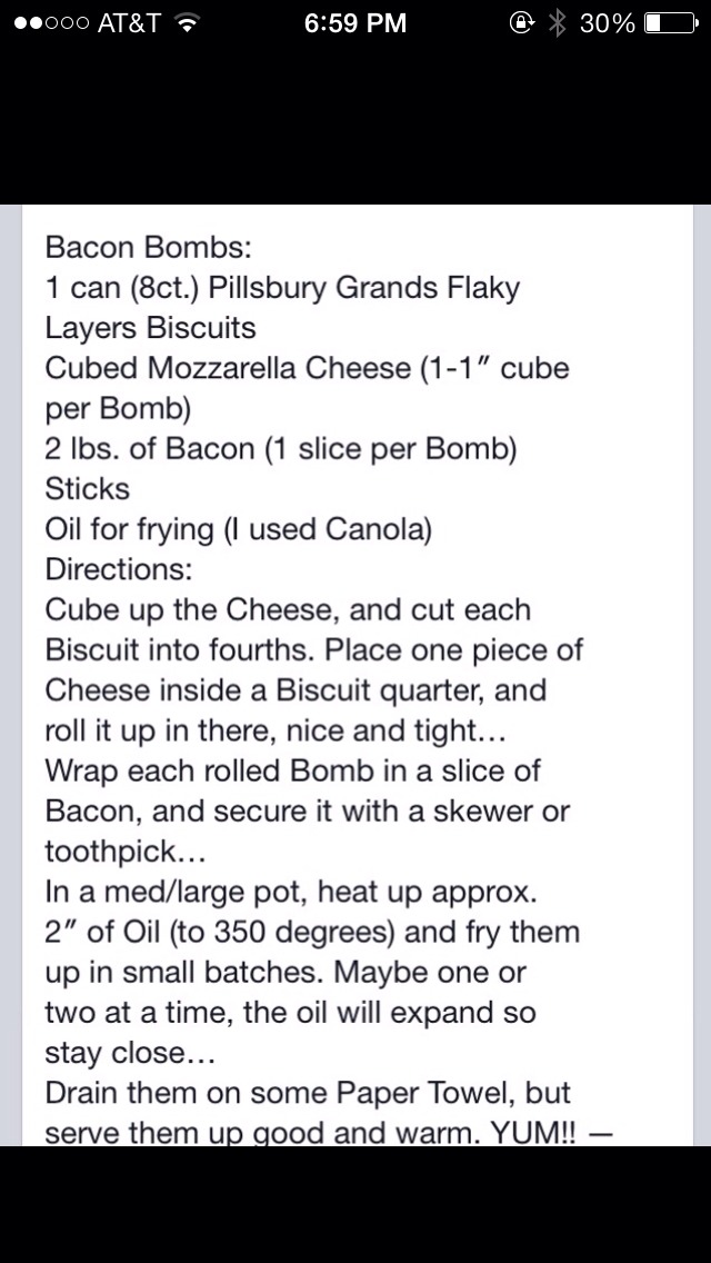 Cheesy Bacon Balls...yum!