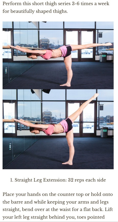 💃6 Moves For Thighs Like A Dancer💃