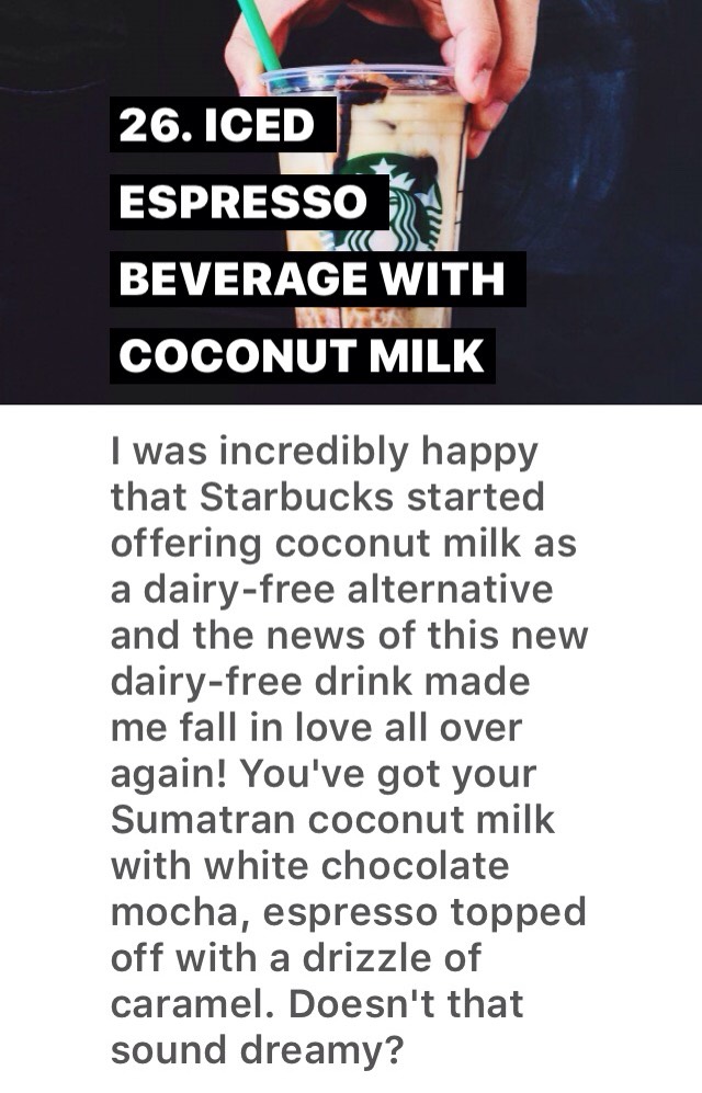 29 BEST STARBUCKS DRINKS 