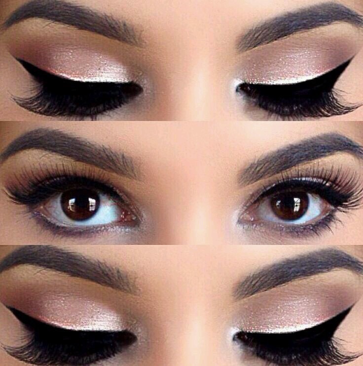Beautiful Pink With Brown Smokey Eye Shadow Looks