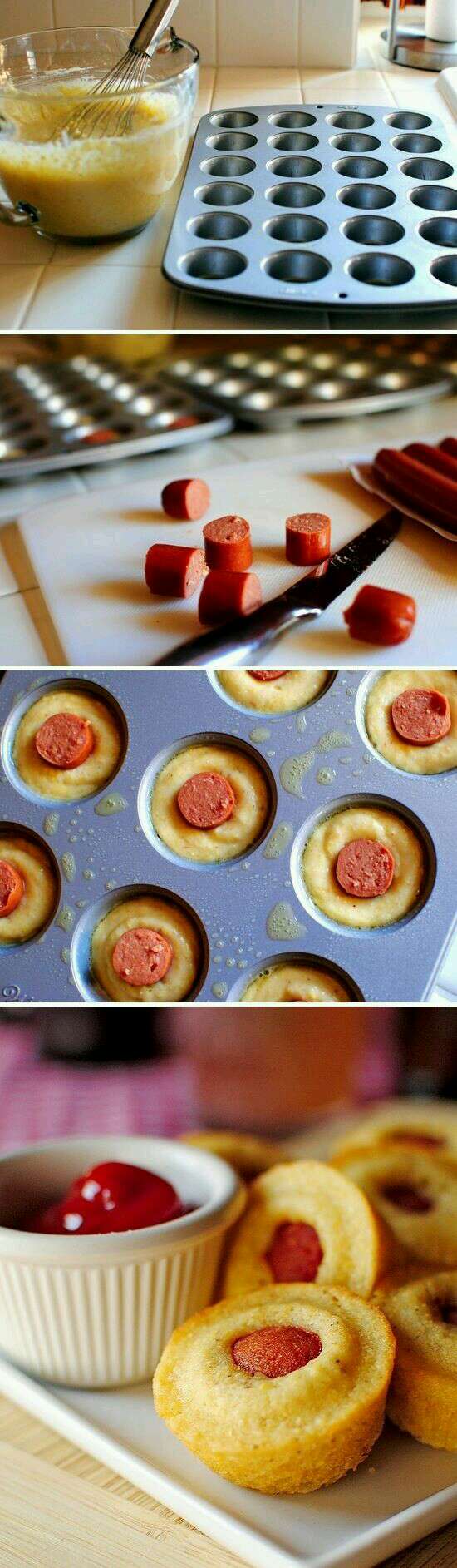 corn dog muffins