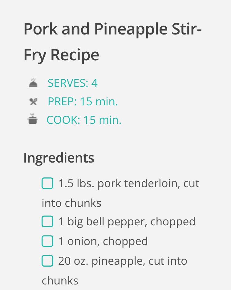 Pork And Pineapple Stir Fry Recipe!!