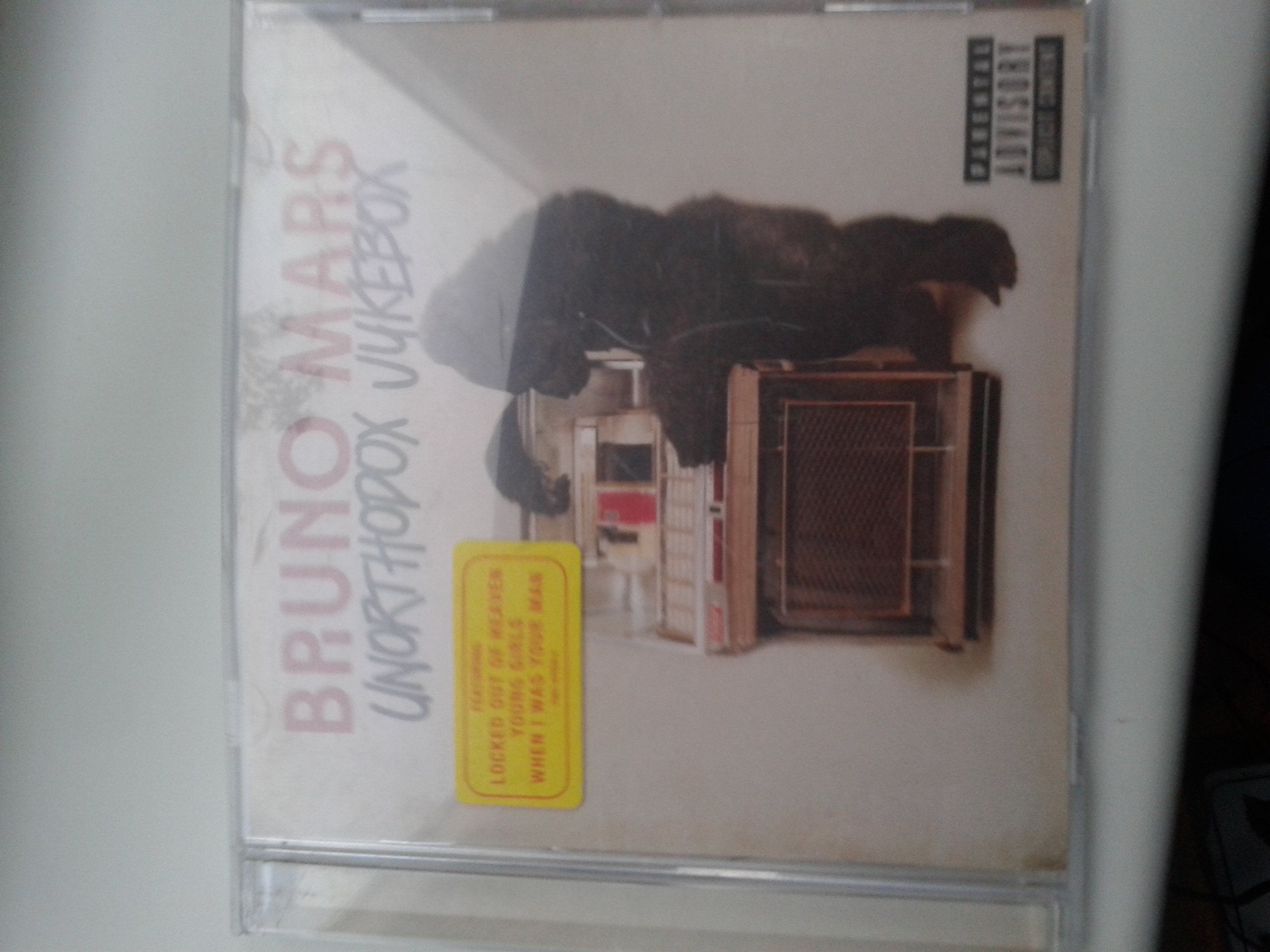 Next CD Is Bruno Mars Latest Album - Unorthodox Jukebox
This album is a must have because it has different types of songs some slower and calmer than others and some you will be dancing on your high feet and singing the words cause they are that catchy. Featuring the singles Treasure and Young Girls