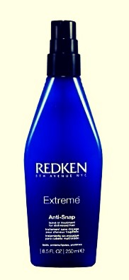 Redken Extreme Anti-Snap Leave-In Treatment. If you tend to have dry damaged and brittle hair in the summer this product is great. It acts as a strong shield for the hair locking in moisture and repairing damage. All hair types can try is awesome product! Great for the summer and laying in the sun