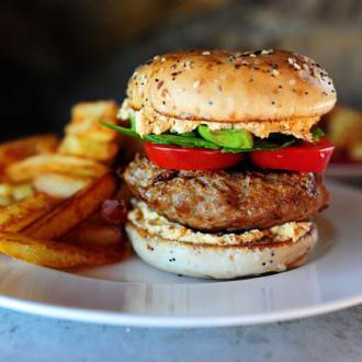 Turkey Bagel Burger