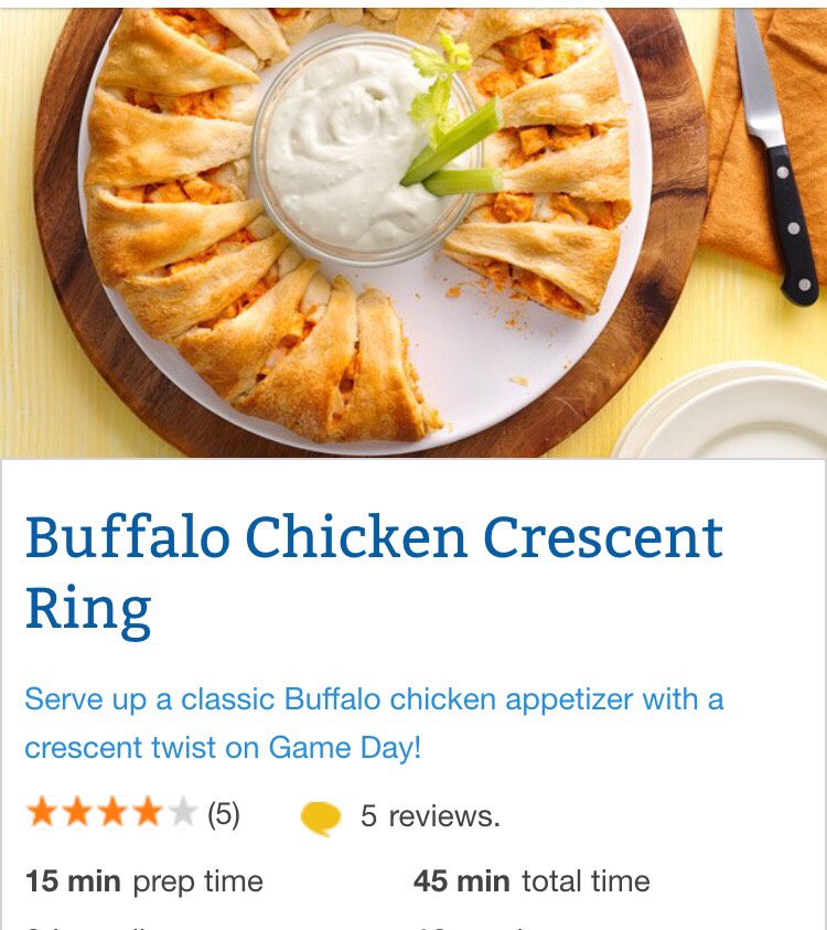 Buffalo Chicken Crescent Ring.ππ