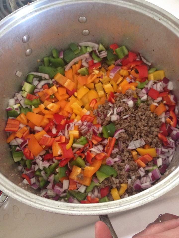 Add all your veggies to cook down slightly