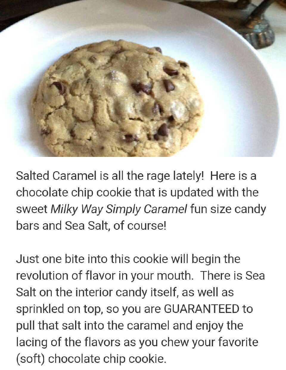 Milky Way Salted Carmel Cookies!