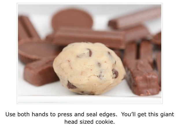 Candy Inside Cookies- Genius!