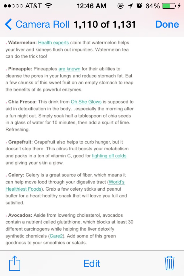 ✨✨10 Foods That Detox Your Body✨✨🍏🍓🍉🍍