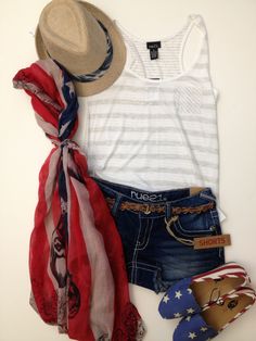 4th of July outfits, nails and hair ideas :) 