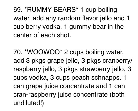 70 Different Jello Shot Recipes. Lots With Jägger!