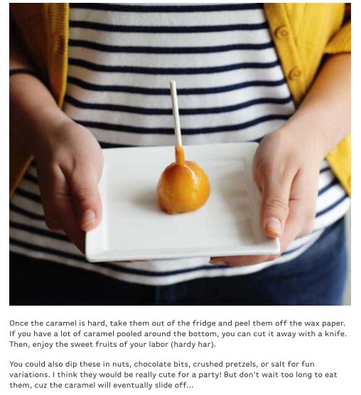 How To Make Mini Caramel Apples