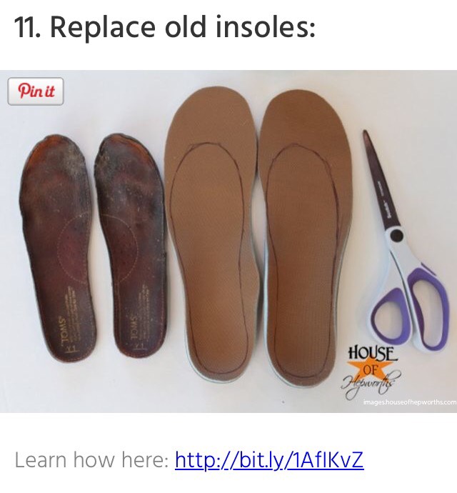 Learn it here: http://www.houseofhepworths.com/2013/01/21/how-to-replace-toms-or-any-shoes-insoles/