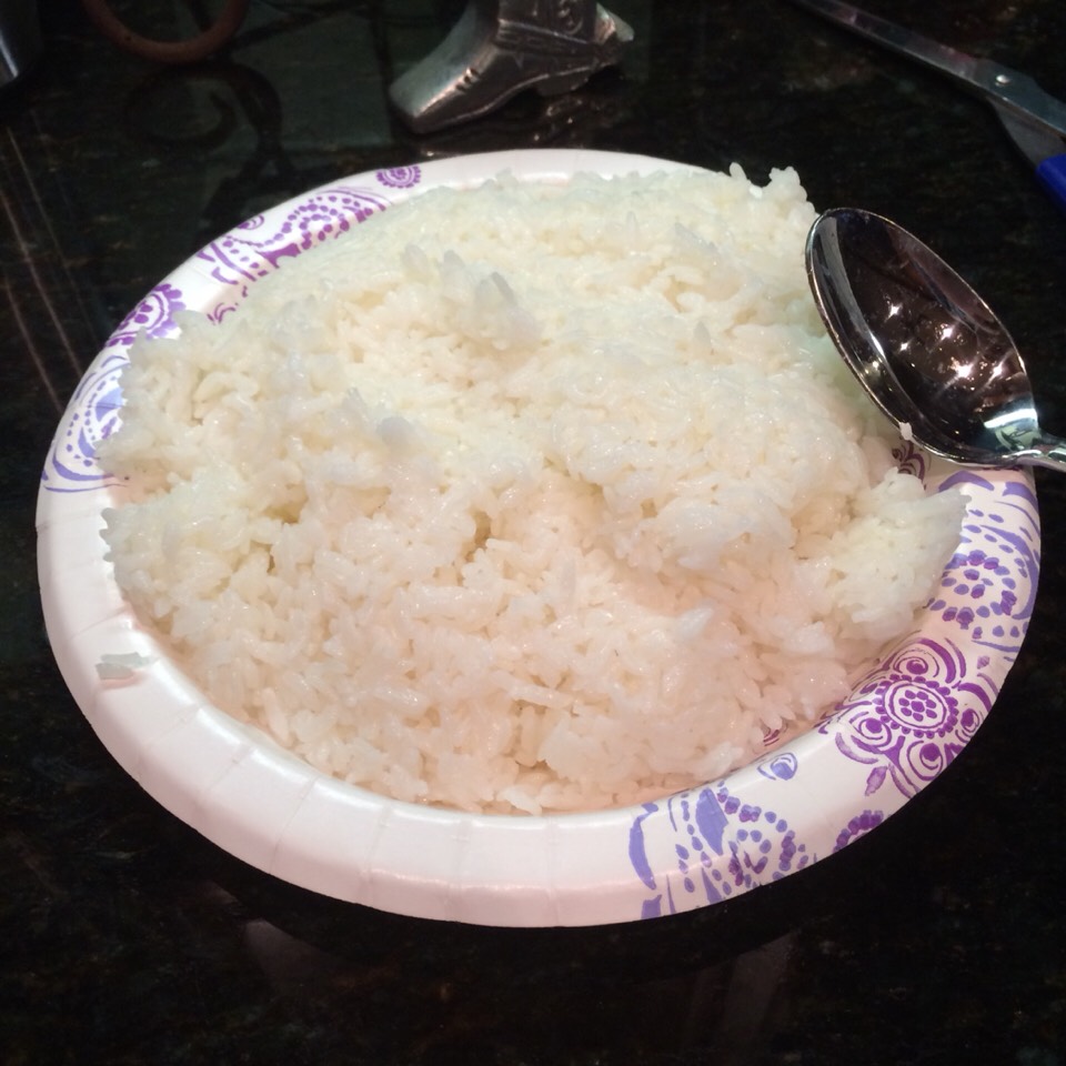 Cook the rice. After cooked let sit to cool
