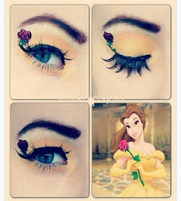 Beautiful Disney inspired makeup.