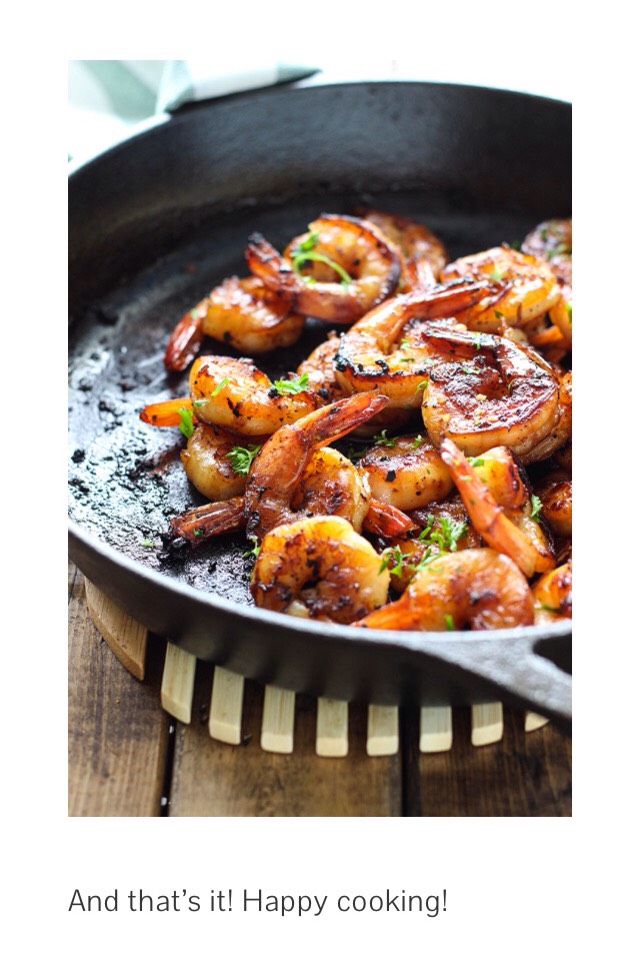 Honey Garlic Shrimp Skillet! 🍤