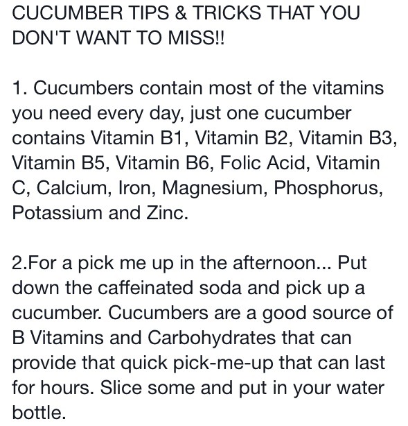 💚Cucumber Tips & Tricks! Interesting Read!💚