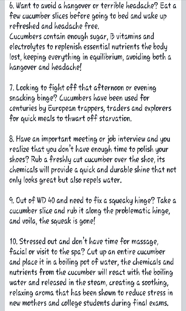 Cucumber tips n tricks