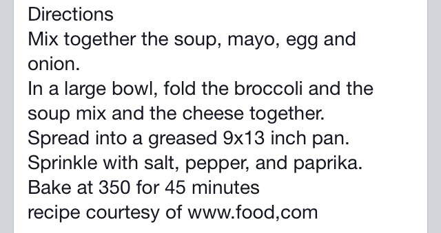 Broccoli & Cheese Casserole
