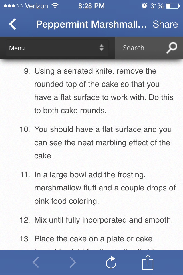 Peppermint Marshmallow Cake!!!