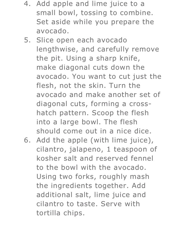 Healthy Roasted Fennel & Apple Guacamole