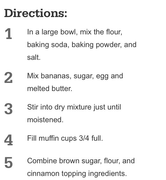 Crumb Top Banana Muffins!