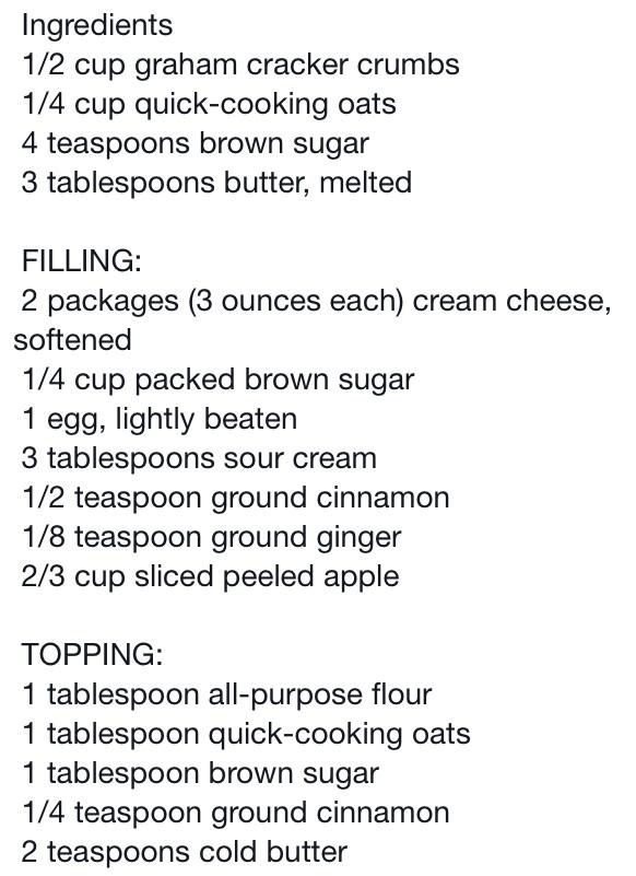 Apple Crisp Cheesecake 