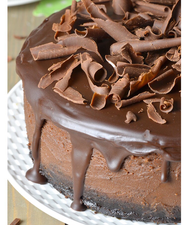 Chocolate Cheese Cake With Oreo Crust💞💞💞